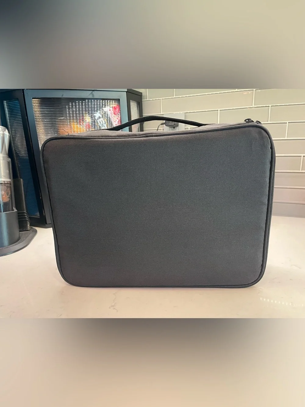 Document Storage Organizer Bag with Safe Code Lock - Black